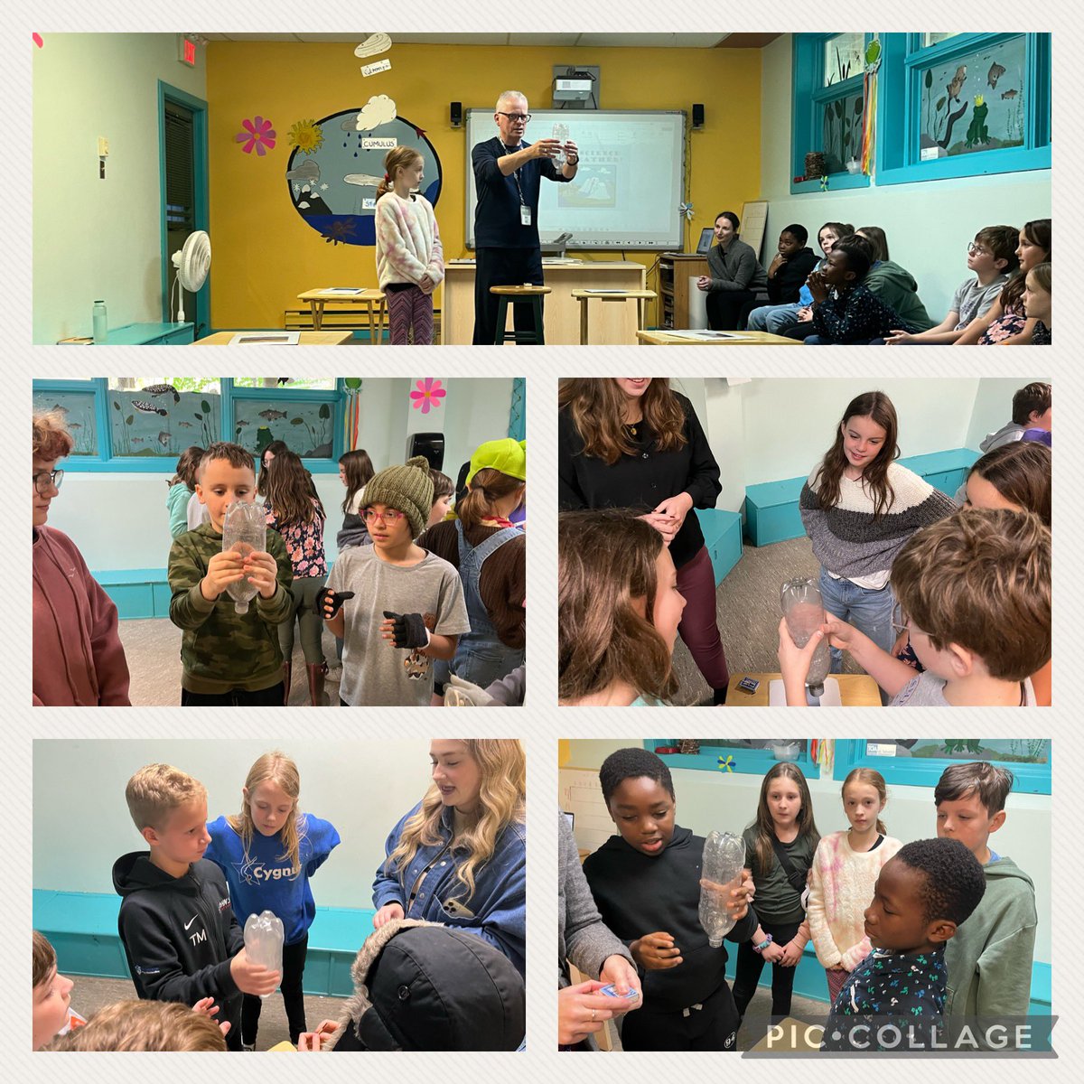 MrCantwellNLESD's tweet photo. A great morning exploring weather in grade 5 @stmaryselem with our friends at @Fluvarium @NLESDCA @Leahbugden https://t.co/q3mohu14wN