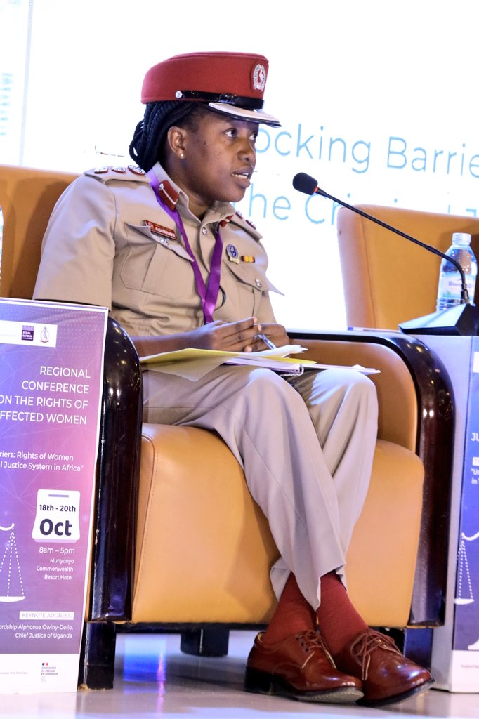 'UPS rehabilitation programs for female detainees include guidance and counseling. For pregnant mothers, there is separate accommodation. In addition, there's sight child care facilitation for those above 18 months.' ~ Doreen Kazoora, SSP. #BreakingJusticeBarriersforWomen