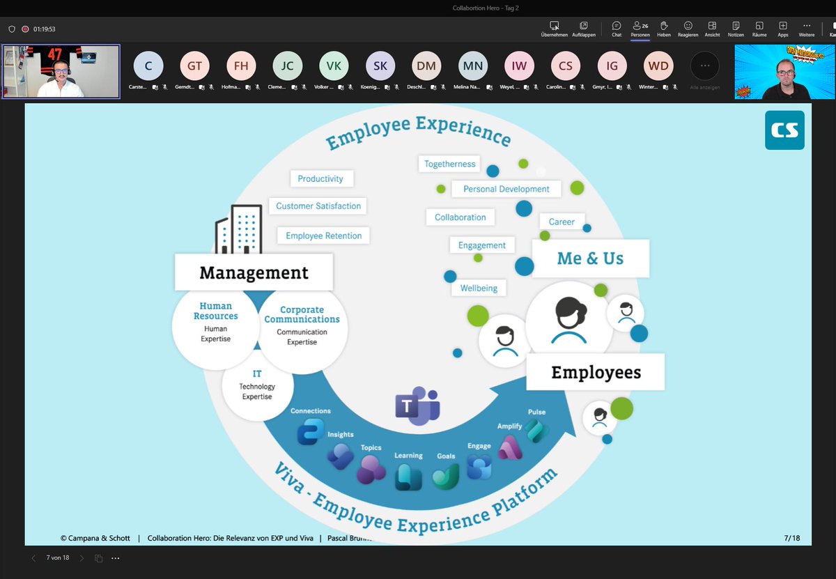 FerdiLethen's tweet photo. @Brunnpa7 ist auf der #CollaborationHero Bühne und erzählt etwas über "Employee Experience". Kommt gerne vorbei https://t.co/8uQvvNEtc1
@VivaExplorers #MVPBuzz #sharingisCaring https://t.co/fgdBcD3uJl