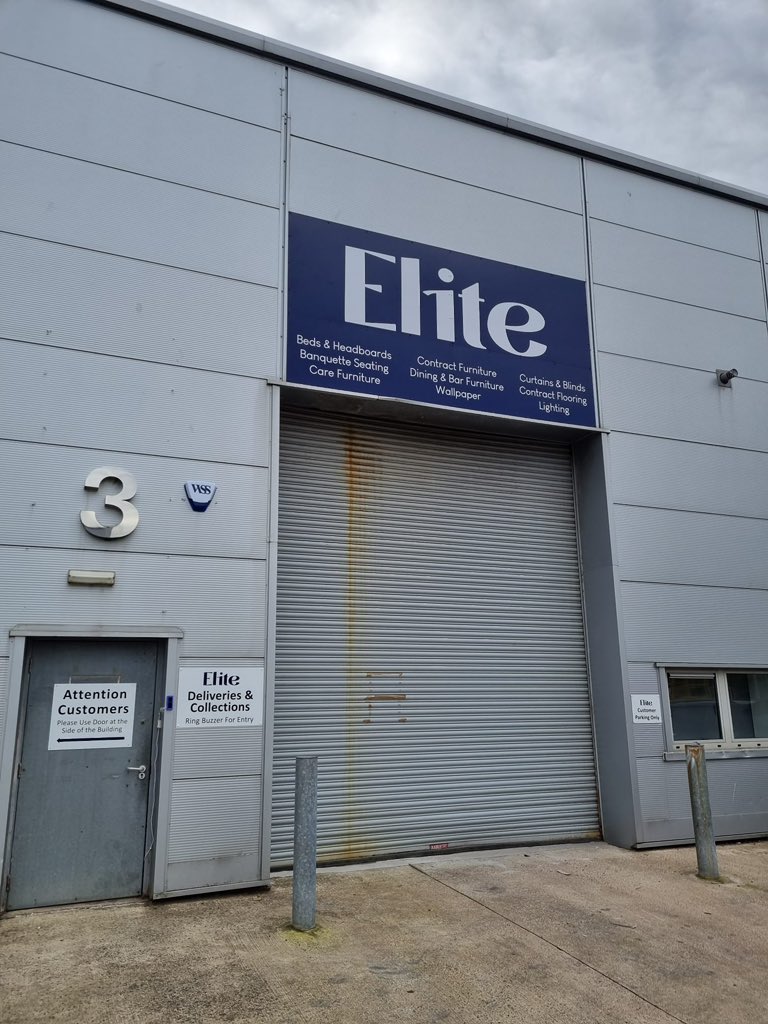 networksigns's tweet photo. Large exterior sign installed today for Elite Contract Furniture . The final installation of signage at their new premises. In the last few months we have also installed some smaller exterior wall signs and an interior wall graphic/mural #networksigns #glasgowsouthside https://t.co/C8QqHdEChZ