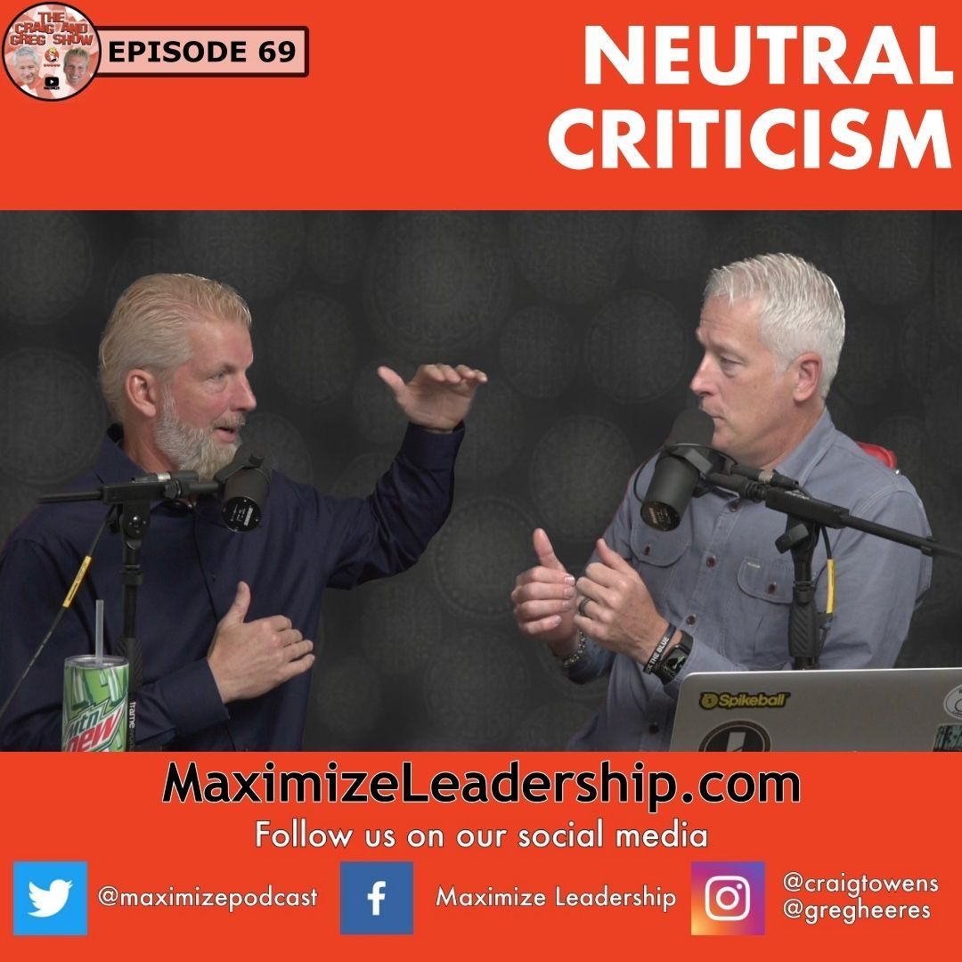 Navigating criticism in a productive way can be tricky, but luckily <a href="/gregheeres/">Greg Heeres</a> and I are here to help! In this episode, we discuss how the right kind of criticism can be empowering for your organization.
buff.ly/3tneKQX