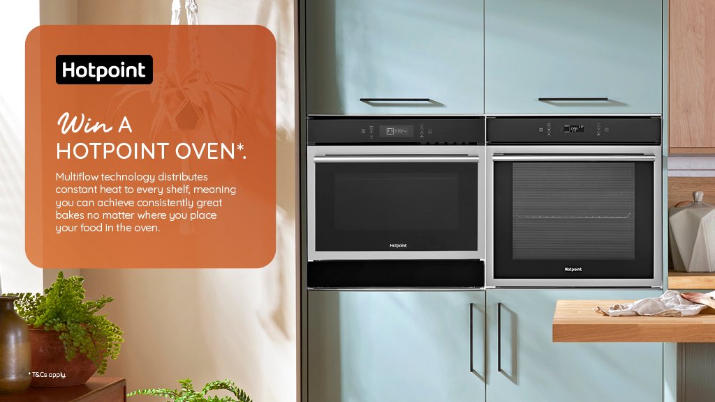 HughesDirect's tweet image. Enter our latest prize draw to #WIN a Hotpoint Oven!
This is a multi-platform prize draw and can be entered on Facebook, X and Instagram as separate entries. Simply follow @HughesDirect &amp;amp; repost to apply on X.
Ends 25/10/23, Ts&amp;amp;Cs apply - hughes.co.uk/prize-draw