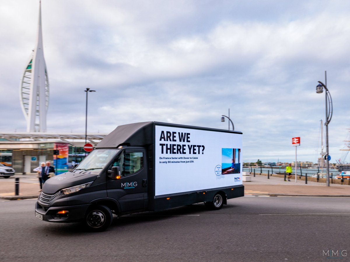 MobileMediaOOH's tweet image. Are we there yet? 🚢

60% of brits plan winter getaways, and France is a national staple. Travel in style with @POferries and reach your destination in only 90 minutes.

#Digivan #OOH w/ @Starcom_UK  &amp;amp; @PublicisMedia