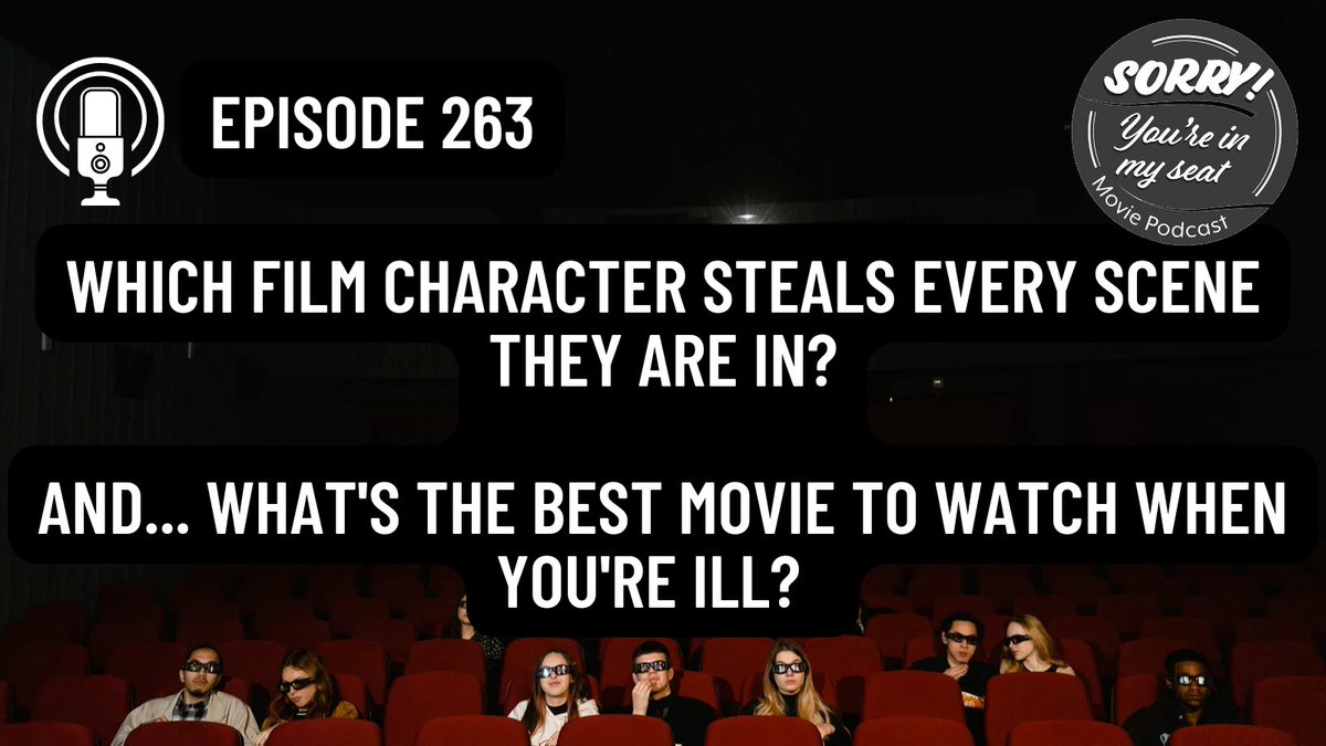 We're back! 

After a short break due to illness, Aaron and James are back with episode 263. 

This week... 

Scene stealers &amp; best movies to watch when you're ill. 

Here's a link to episode 263 and over 200 episodes: 
linktr.ee/SorryYoureInMy…