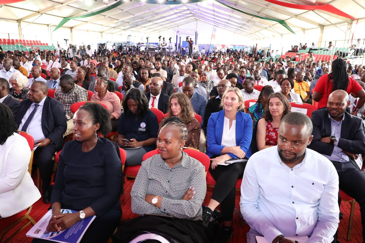 koske_felix's tweet photo. During the closing ceremony of the Universal Health Coverage (UHC) Expo today at the Kapkatet Stadium, Kericho County, I held candid discussions with healthcare workers under the theme of Afya Nyumbani Dialogue.

I thanked health practitioners across the country for the selfless services they render to Kenyans on a daily basis, sometimes under difficult circumstances.  
 
I  implored them to maintain the values and tenets of their calling and jealously guard the high ground ordinary Kenyans have placed them due to their estemeed work.

In this regard, I called on them to fight the corruption virus that has infected and is eating away at the body of their profession which, ultimately, leads to a decline in health standards in the country.  

I thanked Parliament for passing four crucial bills that anchor UHC, which will be signed into law by President William Ruto tomorrow ahead of Friday's Mashujaa Day celebrations. 

Present were CSs @HonMoses_Kuria , @Susan Nakumicha, and PSs @muthonikenya @ Harry Kimtai @ray_omollo, @PsRonoh @PSNduva.

Others were Kakamega Governor @BarasaFernandes, Uasin Gishu  Senator @GvnMandago, @EngFredMelit @ Dr.Mona Ahmed ,@DrPatrickAmoth , @edithkoki1, @ Dr.DanielMwai, @ Francis Wafula, @Dr.SimonRotich ,@MaryMwiti @petersonwachira , @OleItumbi  development partners, students from secondary schools and KMTC and other delegates.