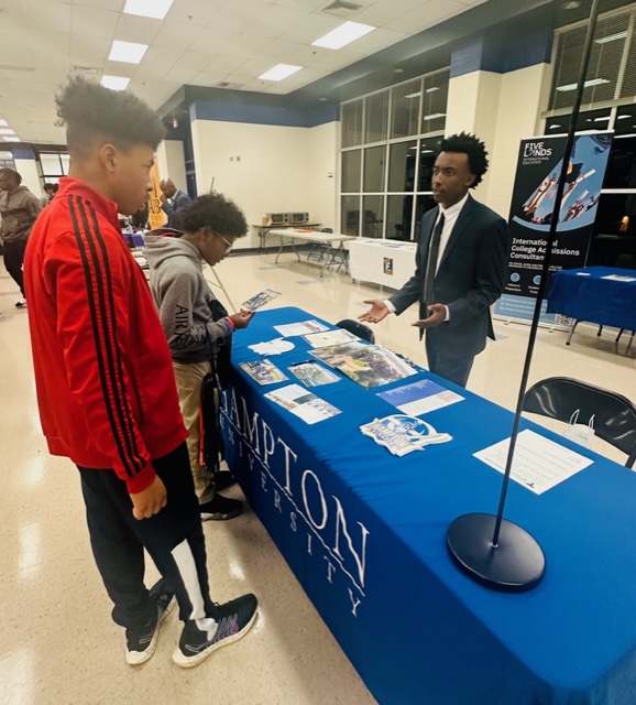Spotted: Our Park View Students checking out colleges like <a href="/FAMU_1887/">Florida A&M University</a> , <a href="/_HamptonU/">Hampton University</a> , <a href="/VSU_NSMH/">VirginiaStateUniv.</a> &amp; MORE at the *9th Annual HBCU College Fair* last night. Special shout out to Patriot Seniors Gerson &amp; Anthony! 🎉🎉🎉