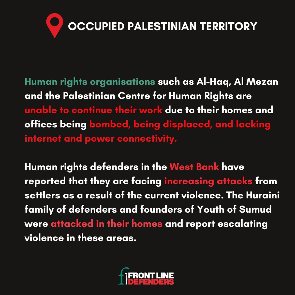 Front Line Defenders tweet media