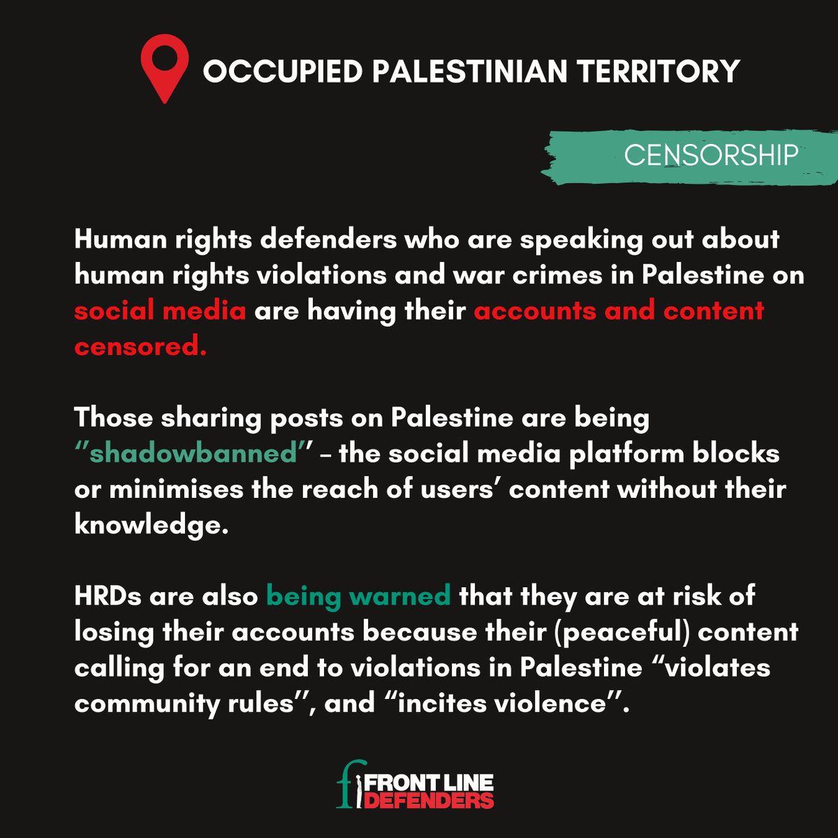 Front Line Defenders tweet media