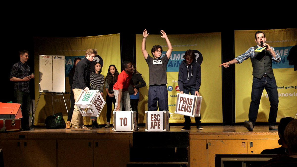 GameBrainCa's tweet image. GAME BRAiN’s hugely popular live show is back! All thru November we’ll be touring Ontario high schools helping teens become aware of the risks of gambling. Over 50,000 teens have seen our show! Limited dates still available. Book a free show: bit.ly/48RhBC1