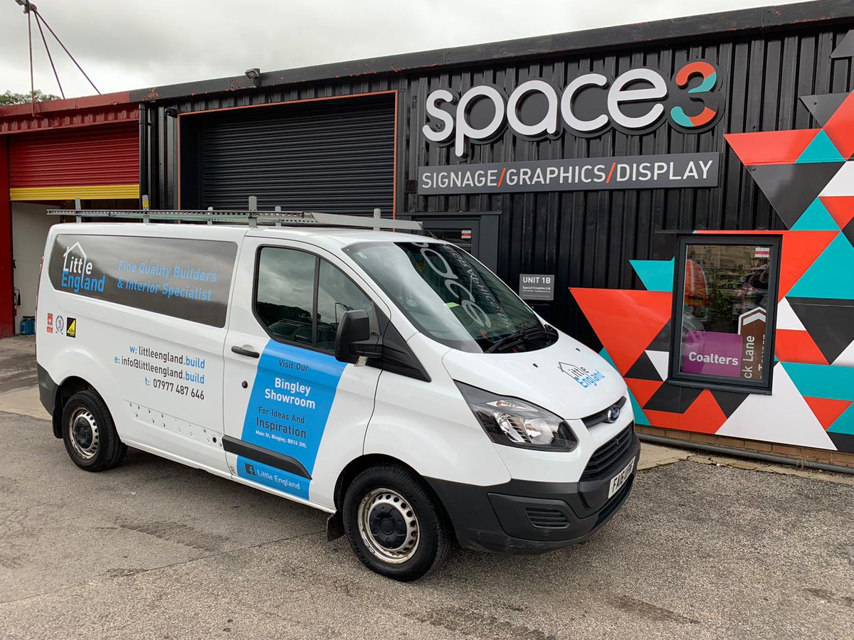 Space3Creative's tweet photo. A throwback to some van graphics we designed, manufactured &amp; installed for Little England a couple of years ago #Space3Creative #Space3Signage #Space3Signs #Space3 #Shipley #Saltaire #Bradford #Skipton #Lothersdale #Keighley #Dewsbury #Batley #Bingley #Guiseley #Baildon #Halifax https://t.co/m8Z0EsGmpc