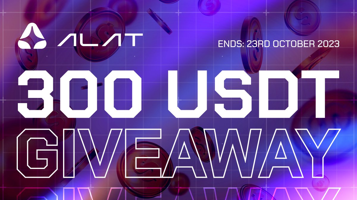 alatfinance's tweet photo. @alatfinance is rewarding the wider crypto community for the use of its platform. Trade any BEP20 tokens using the https://t.co/Yn1Jsl7g2d platform and enter the chance to win 200 or 100 USDT. The winners will be announced on 23rd of October.

2 Winners 🏆
200 USDT
100 USDT

Tasks:
1. Follow & RT - @alatfinance
2. SWAP Any - https://t.co/unLiZnJsOc
3. Fill out form: https://t.co/tiUMicUm1Z