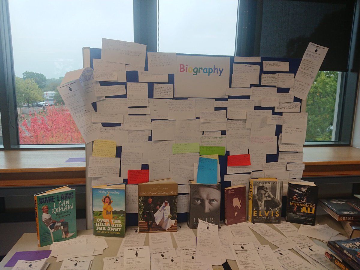 CCLibraryteam's tweet photo. #Library4Life books and biographies @CrawleyCollege #madeatCrawley https://t.co/RrJLTJkPnQ