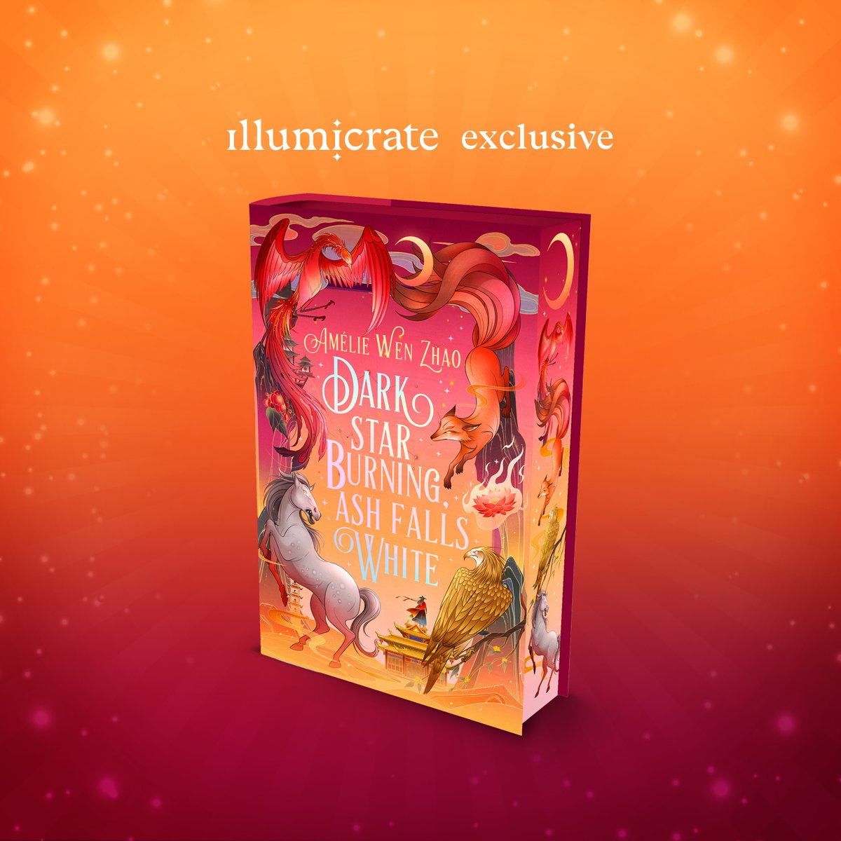 illumicrate's tweet photo. We’re overjoyed to announce, in collaboration with Amélie Wen Zhao (@ameliewenzhao) and HarperVoyager (@HarperVoyagerUK), our Illumicrate Exclusive edition of Dark Star Burning, Ash Falls White! https://t.co/7VbPLMNriG