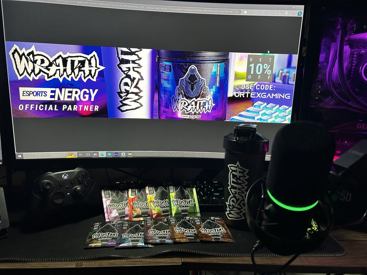 ALL THE FLAVOURS!

@TOMMO_4223 receiving his <a href="/WraithEnergy/">Wraith®</a> starter pack!

Looks like he has some fuel for those big W's on #CallofDuty 

Join us and become part of the VORTEX Gaming  STREAMER Team!
Discord.gg/Vortex-Gaming

#Warzone #streamers #StreamerCommunity