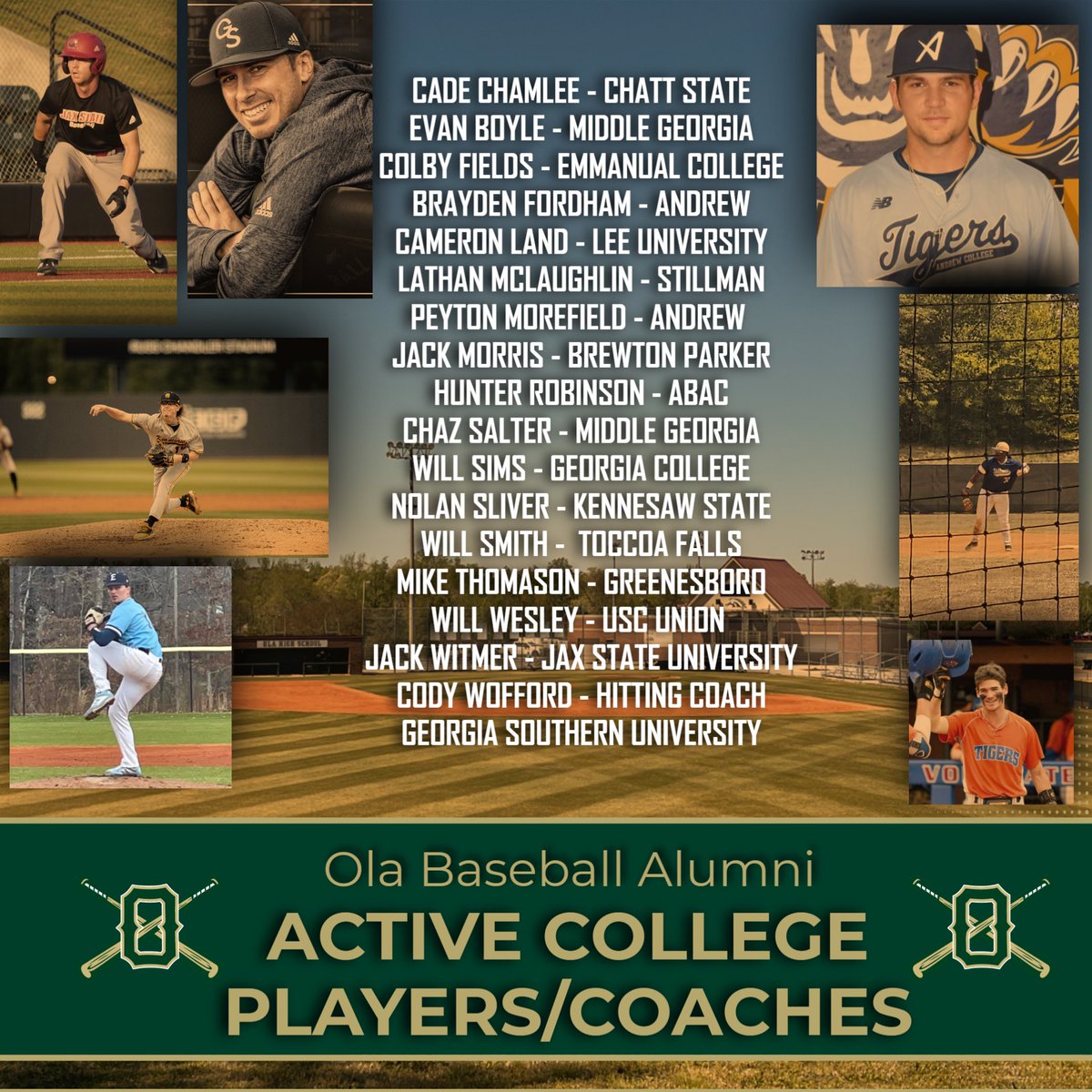 Olabaseball1 (@olabaseball1) on Twitter photo In honor of HC wk, <a href="/OLH_HCS/">Ola High</a> <a href="/OLA_HIGH_AD/">Ola High Athletics</a> <a href="/HenryCountyBOE/">Henry County Schools</a> <a href="/AthleticsHenry/">Henry County Schools Athletics</a> <a href="/HDHSports/">Henry Herald Sports</a> This is a testament to the parents, families, teachers, coaches, and community members that helped them along the way! We have some outstanding men representing us at the next level! #weareola In honor of HC wk, <a href="/OLH_HCS/">Ola High</a> <a href="/OLA_HIGH_AD/">Ola High Athletics</a> <a href="/HenryCountyBOE/">Henry County Schools</a> <a href="/AthleticsHenry/">Henry County Schools Athletics</a> <a href="/HDHSports/">Henry Herald Sports</a> This is a testament to the parents, families, teachers, coaches, and community members that helped them along the way! We have some outstanding men representing us at the next level! #weareola