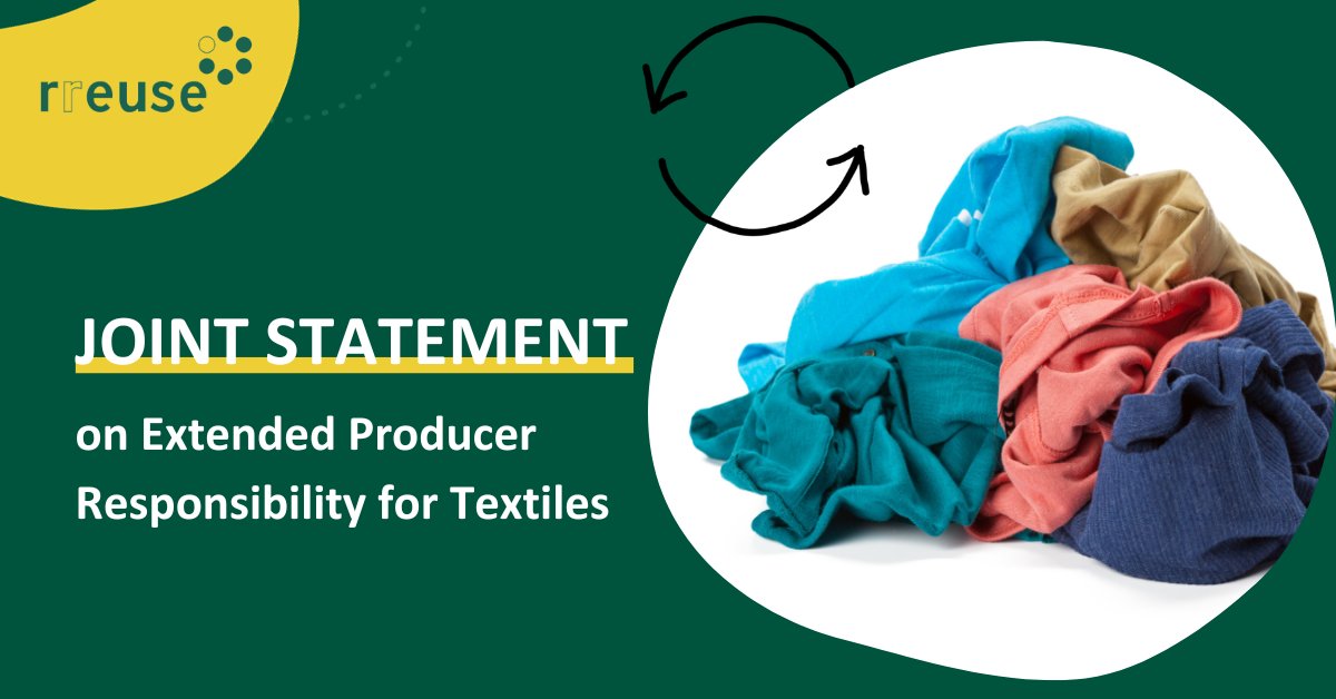 🤝Together with 10 other NGOs and progressive business associations, we signed a #jointstatement to call EU lawmakers to incorporate waste prevention and local re-use as guiding principles into future #EPR schemes for textiles. #WasteFrameworkDirective
🔗 rb.gy/ff501