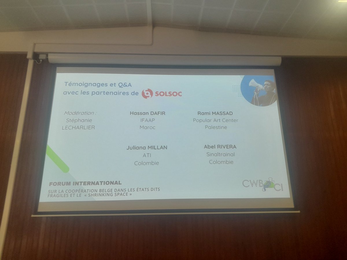 SinaltrainalInt's tweet image. Participación como @SinaltrainalInt del forum international
Sur la cooperation Belge Dans les états dits frágiles et le *SHRINKING SPACE* realizado en Bruselas 🇧🇪.
Exponiendo la problemática para ejercer el sindicalismo en 🇨🇴.
@ccoopv
@EntreigualesVlc @isa_barrajon @Solsoc