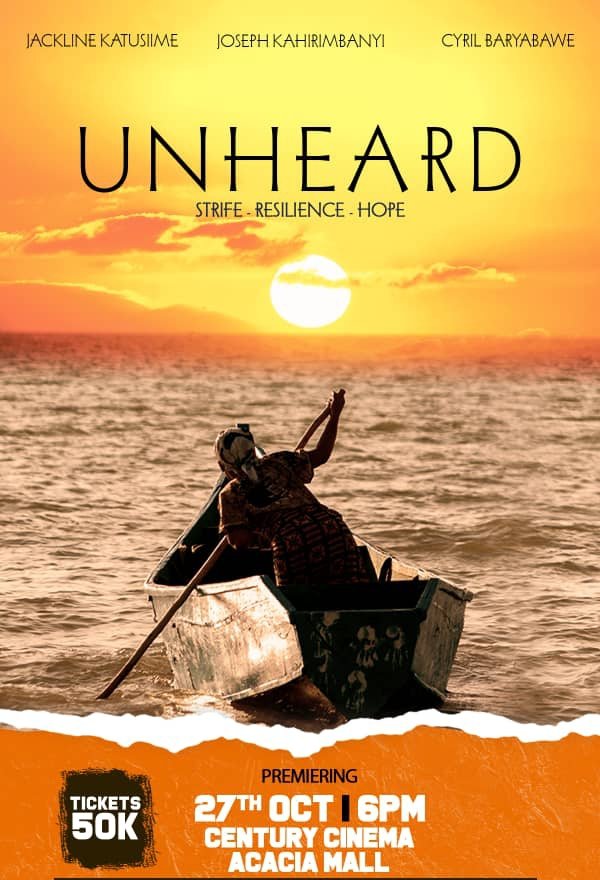 "UNHEARD" IN CINEMA.       

It's official! Our hotly-anticipated film Unheard will premiere on Oct 27th at Century Cinemax on Acacia Mall in Kampala.       

Book your ticket NOW at 50k.     

#UnheardMovie 
#Ugandafilms
<a href="/PolkaMedia/">Polka Media</a>
<a href="/ZENKENFILMS/">ZENKEN FILMS</a>