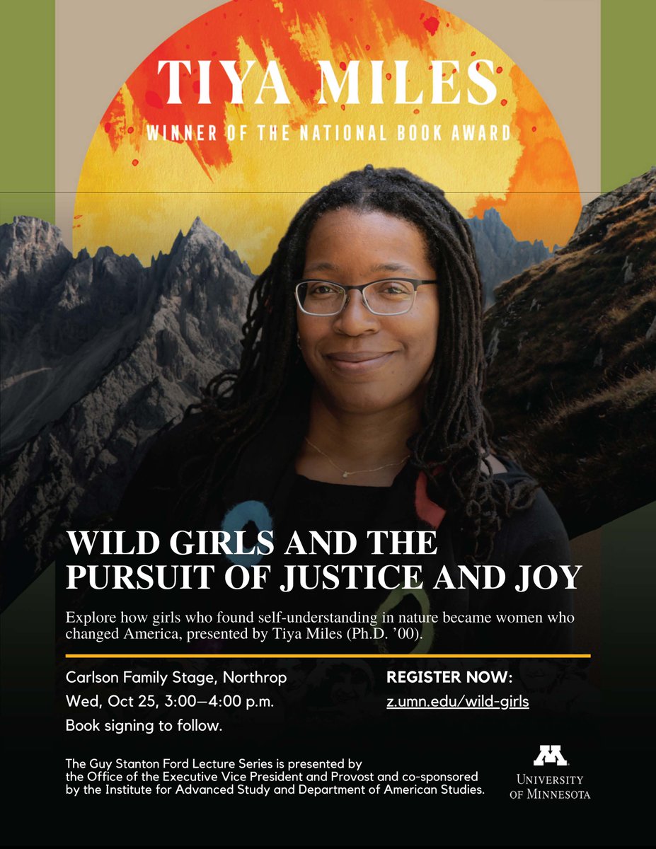 Coming up Oct. 25. Get tickets at z.umn.edu/wild-girls