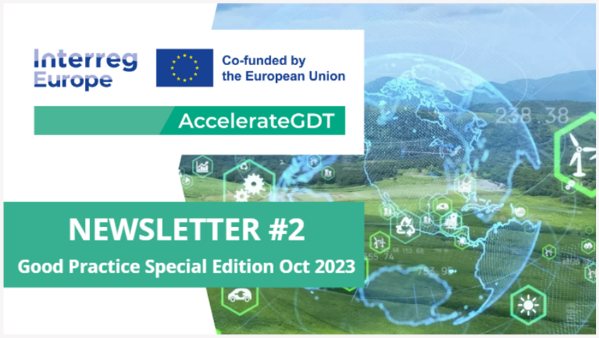 Check out the 2nd ACCELERATE GDT Interreg Europe #Newsletter! 👉interregeurope.eu/sites/default/…

This special edition is about #GoodPractices shared during the Accelerate GDT workshop in #Duisburg.
Join us on our journey to integrate #green &amp; #digital supports into #clusterpolicies.