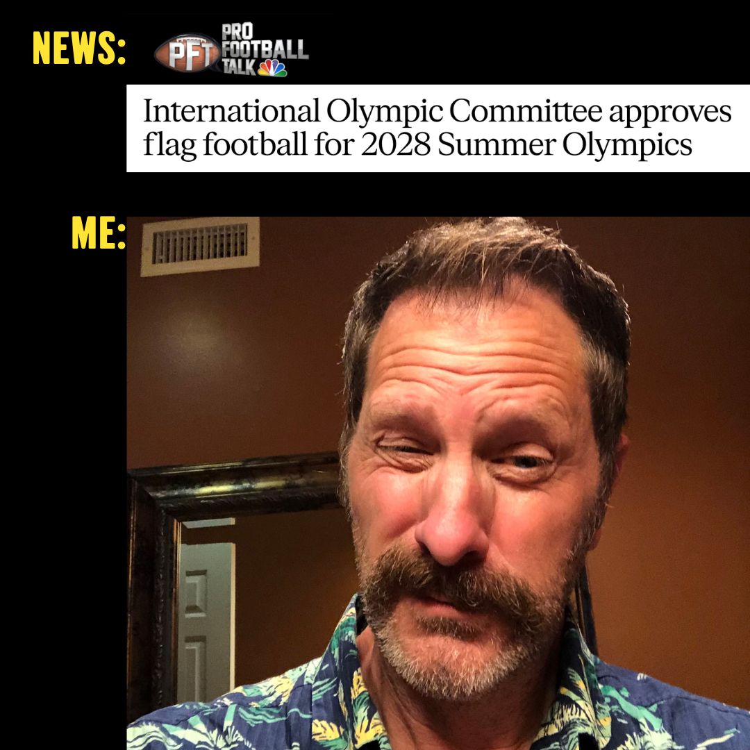 Have you HEARD about this?! Flag football in the Olympics? 

#ronpearson #ronpearsoncomedy #football #flagfootball #olympics