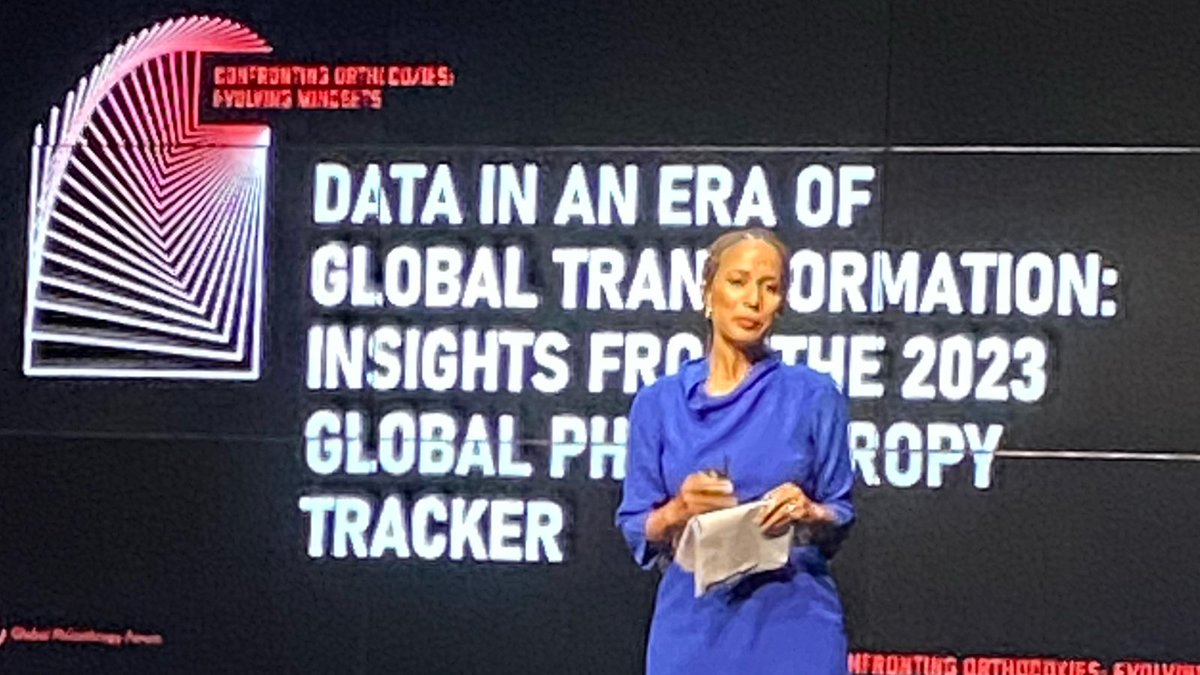 "In this time of #crisis we have to unlearn some things from the past in order to bring about some of the #changes we want to achieve." - <a href="/UOsili/">Una Osili</a> at the Global Philanthropy Forum (<a href="/gpforg/">Global Philanthropy Forum</a>) #GPF2023.
