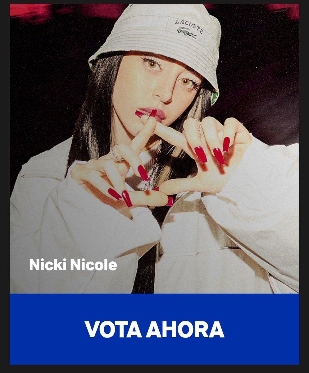 moonnaiki's tweet photo. #MVTEMA Nicki Nicole en Mejor Artista Sur ✨️ @mtvema @Nicki_Nicole19 https://t.co/erFvJPp4mV