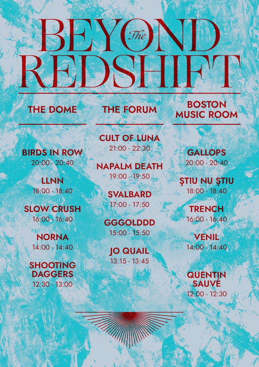 ‘Beyond The Redshift‘ festival will take place October 20th at The O2 Forum in London, England.