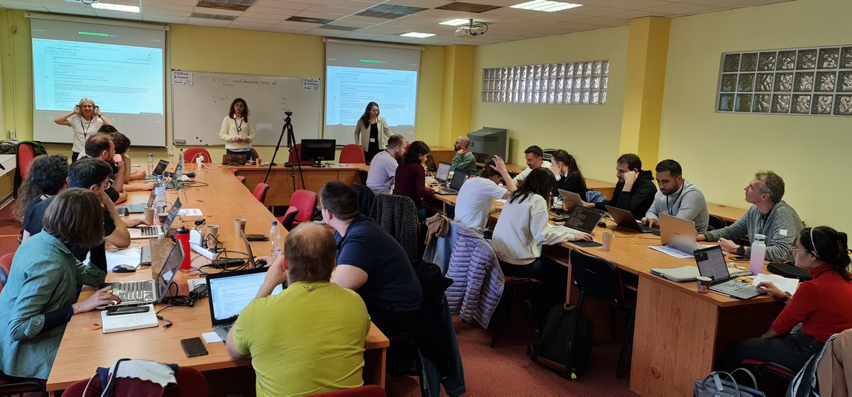 BioExcel CoE (@bioexcelcoe) on Twitter photo Morning hands-on session of the <a href="/BioExcelCoE/">BioExcel CoE</a> Ambassador Program workshop and @FarzaneJp takes participants through the new <a href="/GMX_TWEET/">GROMACS</a> tutorial on membrane protein simulation
Check it out ➡️bit.ly/3Q4lP0w
<a href="/EuroCCSlovakia/">EuroCC Slovakia</a> <a href="/EuroCC_Czechia/">EuroCC Czechia</a> <a href="/HPC_hu/">HPC@hu</a> <a href="/eurocc_austria/">EuroCC Austria</a> Morning hands-on session of the <a href="/BioExcelCoE/">BioExcel CoE</a> Ambassador Program workshop and @FarzaneJp takes participants through the new <a href="/GMX_TWEET/">GROMACS</a> tutorial on membrane protein simulation
Check it out ➡️bit.ly/3Q4lP0w
<a href="/EuroCCSlovakia/">EuroCC Slovakia</a> <a href="/EuroCC_Czechia/">EuroCC Czechia</a> <a href="/HPC_hu/">HPC@hu</a> <a href="/eurocc_austria/">EuroCC Austria</a>