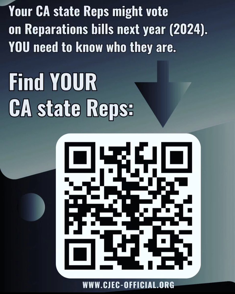 Chad_Boogie's tweet photo. 41 Assembly votes 
+ 21 Senate votes
+ 1 Governor vote
=
#CAReparations2024 

#FindYourRep👇🏾

✊🏾💪🏾 https://t.co/52b0EiDJLN