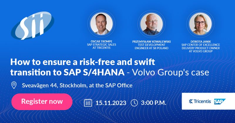 SimoneMahedy's tweet image. We greatly look forward to sharing how enterprises speed up SAP testing with an AI-driven, end-to-end continuous testing platform! See you on November 15th at the SAP Stockholm HQ! siisweden.se/en/events/how-…
#sii #tricentis #SAPtesting #s4hana