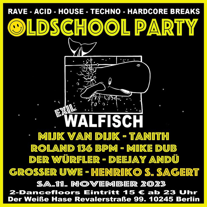 henrikos_sagert's tweet image. Henriko S. Sagert @ WALFISCH Exil / Oldschool Party - Club Der Weiße Hase (RAW) bandsintown.com/e/104853693?ca… 
#techno #classics #early90s #vinyl #djset #walfisch #technomusic