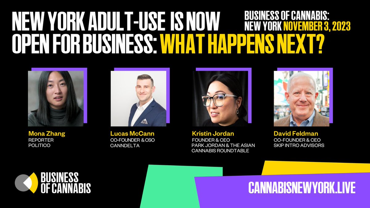 Panel - NY Adult-Use is Finally Open for Business: What happens next?

Looking at MSOs right through to brand new licensees, this broad discussion will explore the imminent opening up in New York &amp; put the latest regulations under the microscope.
🔗cannabisnewyork.live/tickets
#BofCNY