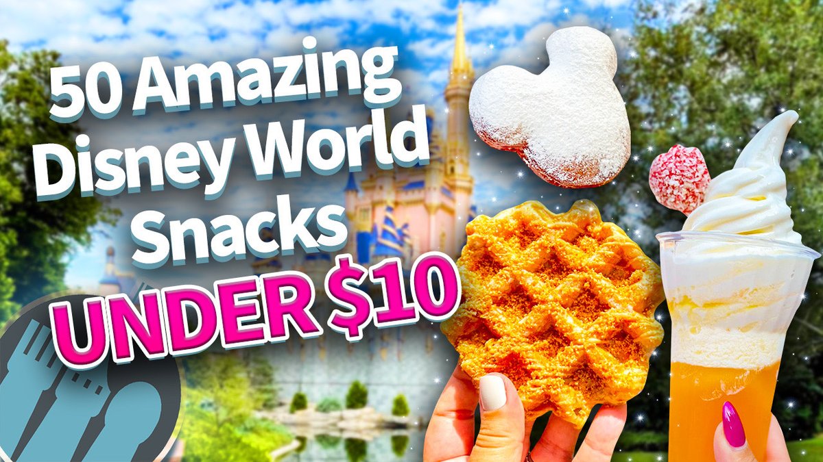DisneyFoodBlog's tweet photo. Don’t spend MORE money on Disney World snacks than you need to! (Because many of the BEST savory and sweet eats around these parks are actually some of the CHEAPEST). 

WATCH: https://t.co/fGkUzgvIOO https://t.co/w6MsDt9UJa