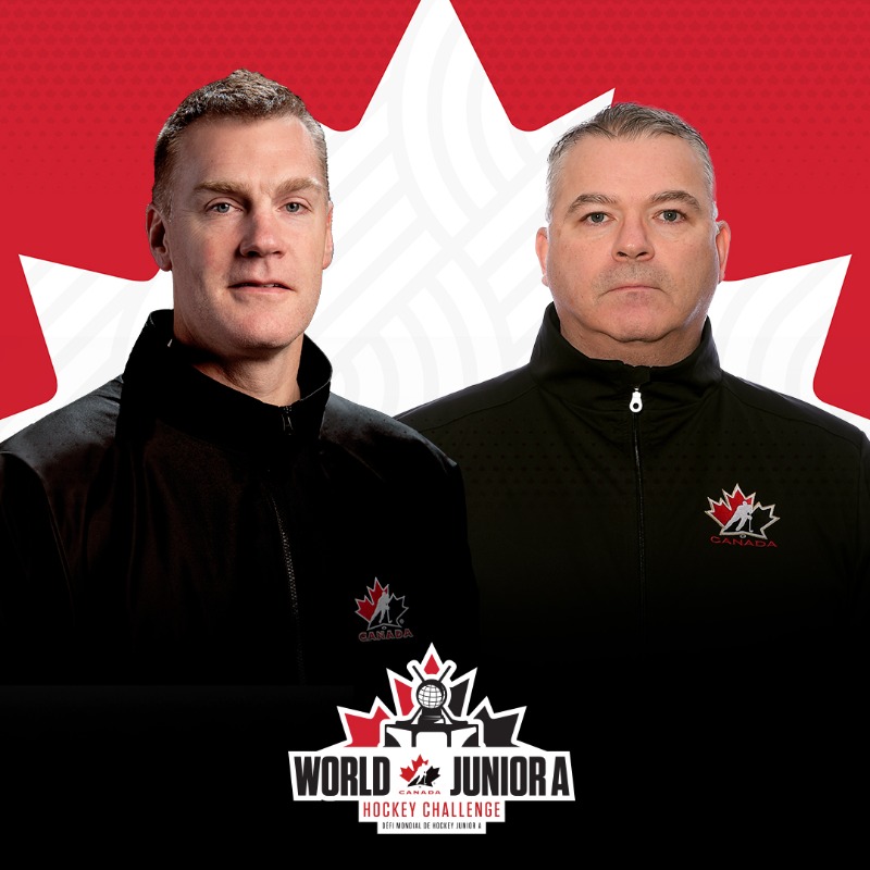 HockeyCanada's tweet photo. Billy McGuigan (@SSideCapitals) and Scott Barney (@HumboldtBroncos) will lead 🇨🇦 East and 🇨🇦 West at the #WJAC.

Billy McGuigan (@SSideCapitals) et Scott Barney (@HumboldtBroncos) dirigeront Équipe 🇨🇦 Est et Équipe 🇨🇦 Ouest au #DMJA.
