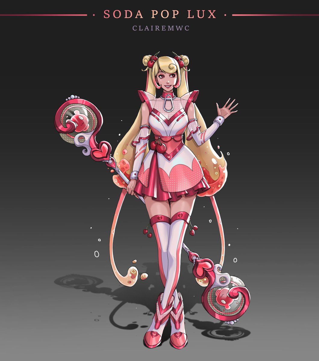 #skintober Day 17: Soda Pop Lux 🥤🫧🍒
Haters gonna be like aNoTheR LuX sKiN😮‍💨

#LeagueOfLegends #lux #skinconcept #sodapop