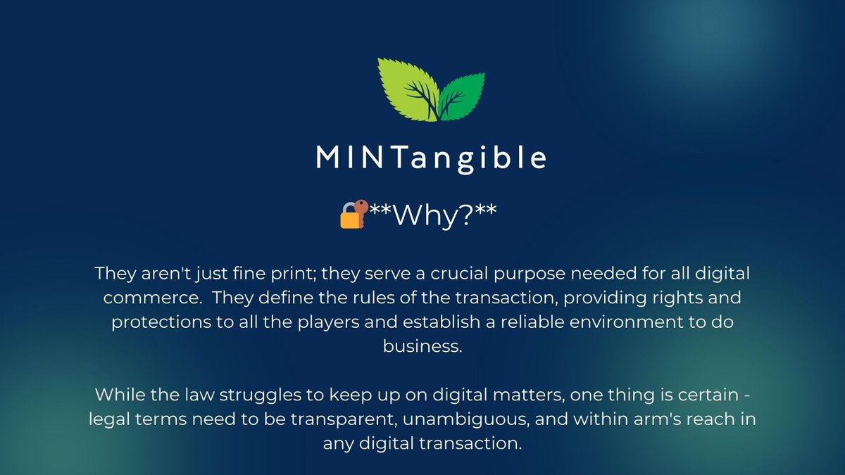 MINTangible_io's tweet photo. Calling all #NFTcreators and platforms! Partner with @MINTangible_io to ensure your #NFTs meet #Web2 legal standards while safeguarding creators' and buyers' rights. Connect with us now: https://t.co/bymRqzP2Yh #Web3 #LegalTech https://t.co/F9pNLQOEnp