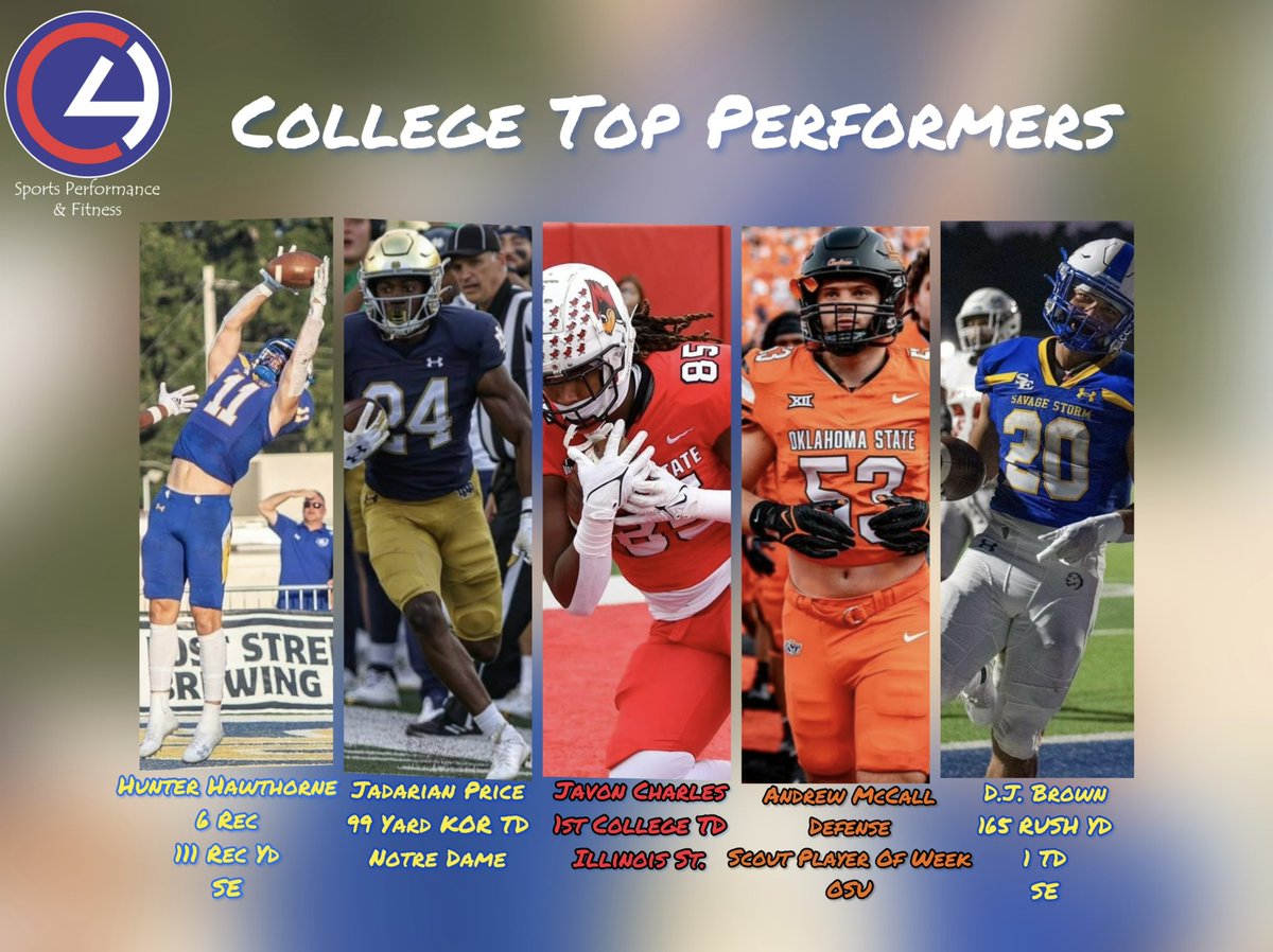 📺🏈👑 C4 College Top Performers 

⚡️<a href="/Hunt_Hawthorne/">Hunter Hawthorne 🌹</a> - <a href="/SavageStormFB/">Savage Storm Football</a> 

🍀 <a href="/Jadarian15/">Jadarian</a> - <a href="/NDFootball/">Notre Dame Football</a> 

🦅 <a href="/_JBC15/">Von🌹</a> - <a href="/RedbirdFB/">Illinois State Football</a> 

🤠 <a href="/Andrew_McCall5/">Andrew McCall</a> - <a href="/CowboyFB/">OSU Cowboy Football</a> 

⚡️ <a href="/Damienbrown01/">DJ Brown</a> - <a href="/SavageStormFB/">Savage Storm Football</a> 

#C4Family #4TheArea
#RecruitTEXOMA