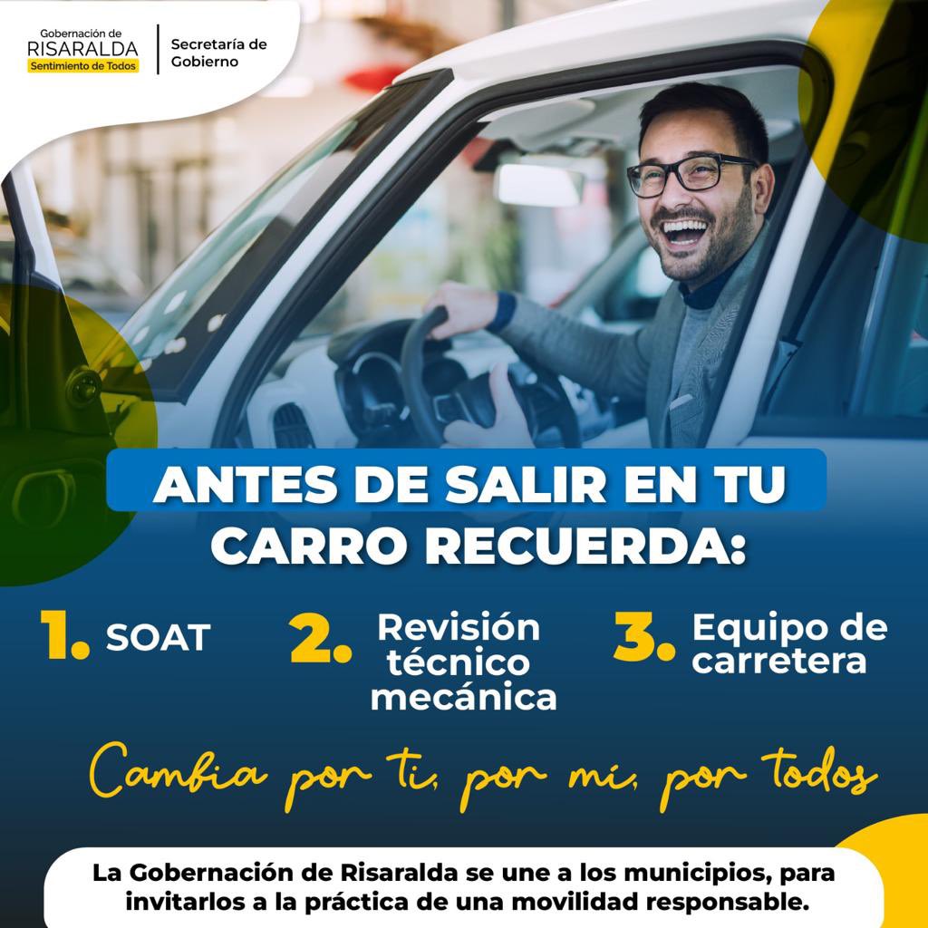 Gob_Risaralda's tweet photo. 🚸La seguridad vial es #SentimientoDeTodos por esto queremos seguir enseñando valores viales, que buscan cambiar la conducta y malos hábitos de los conductores en todo el departamento 

💙Invitamos a todos los risaraldenses a la práctica de una movilidad segura y responsable. https://t.co/zCT5mkUXWE