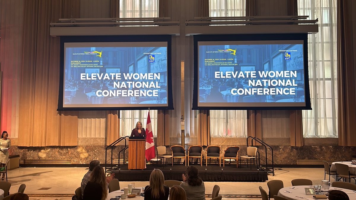 SyntaxStrategic's tweet image. Not for nothing, we have a wonderful boss here at #TeamSyntax. So proud to watch @JenStewartOtt speak at today’s @elevateintlorg conference in Ottawa. #Gobeyond