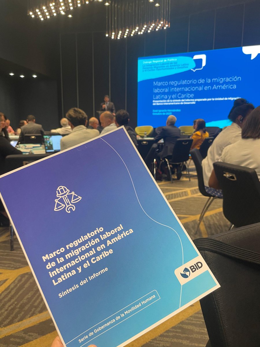 Estamos presentes en la presentación del informe sobre Marco regulatorio de la migración laboral internacional en América Latina y el Caribe de Banco Interamericano de Desarrollo BID @el_BID #Sostenibilidad #inclusion #SomosLaClave