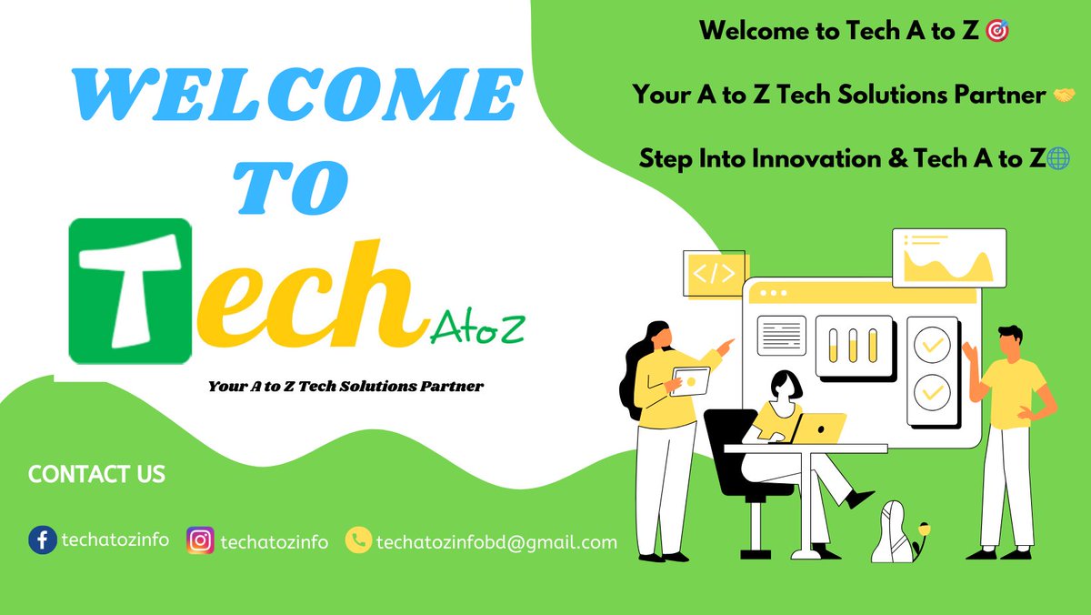 Are you looking for top-tier Tech services? 🔥 Look no further! 👀

Tech A to Z brings a wide array of skills to meet your project's unique requirements 🎯

#techatoz #techservices #digitalmarketing #webdevelopment #professionalteam #CreativeContent #videoediting #graphicdesign