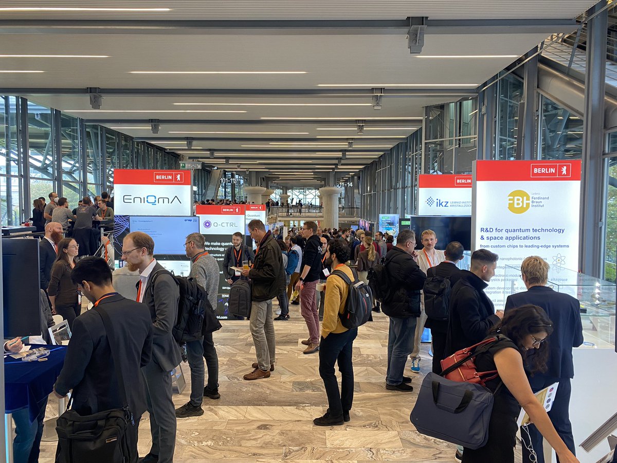 We <a href="/EQUALITYquantum/">EQUALITY Project</a> and <a href="/CapgeminiEngDE/">Capgemini Engineering Deutschland</a> are glad to be here and exchange thoughts with these masterminds in quantum at the #EQTC2023 ! Keep up the great work @Fraunhofer_IZM <a href="/BerlinPartner/">Berlin Partner</a> <a href="/EuroQuIC/">European Quantum Industry Consortium - QuIC 🇺🇦</a> <a href="/fraunhoferfokus/">Fraunhofer FOKUS</a> <a href="/fz_juelich/">Forschungszentrum Jülich | @fzj@social.fz-juelich</a> <a href="/Quandela_SAS/">Quandela</a> <a href="/AQT_GmbH/">AQT</a> <a href="/QuantumFlagship/">Quantum Flagship</a> <a href="/PicoQuant/">PicoQuant</a>