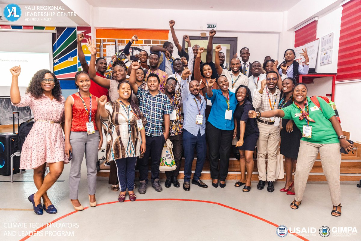 YALIRLCWAAccra's tweet photo. The transformative journey continues for our Climate Innovators. Yesterday's sessions on Effective Leadership, Community Engagement, and Climate Tech Communication were facilitated by @wacsi, Eco Conscious, and @StratcommAfrica. @USAID @GIMPA_Greenhill
#YALIClimateTechProgram https://t.co/Q02qySeHbO
