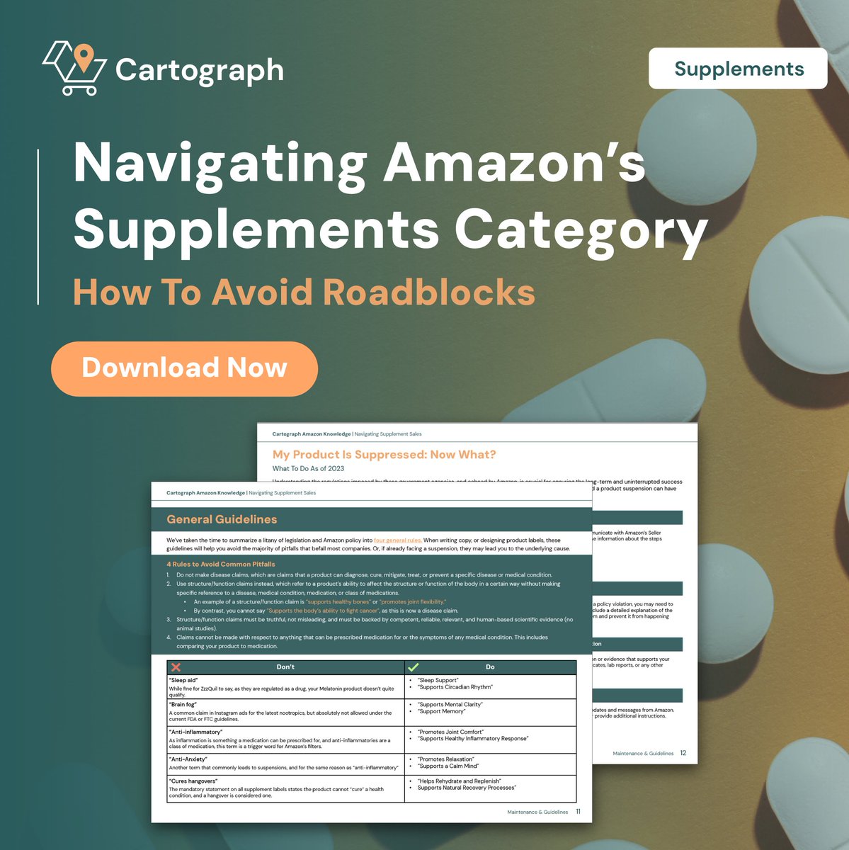 Selling dietary supplements on Amazon Marketplace can be a lucrative and rewarding business opportunity. 

In this white paper, we will provide an in-depth analysis of essential documents &amp; their importance.

Receive your free copy 👉 eepurl.com/geDAqr