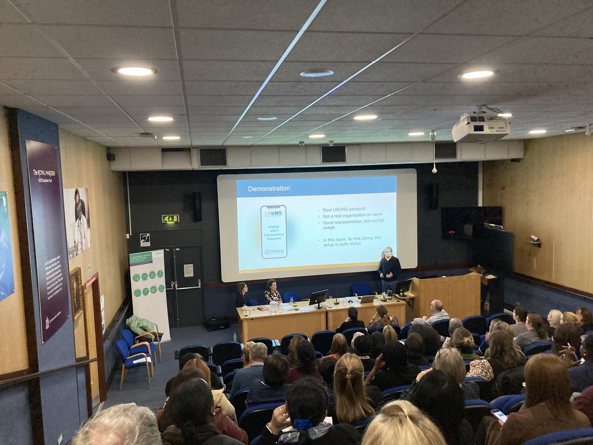 UKONS Digital SACT Passport Launch at the <a href="/royalmarsdenNHS/">The Royal Marsden NHS Foundation Trust</a>. Jonathan Knight of <a href="/CompasslyApp/">Compassly</a> explaining how the Digital SACT Passport works.

<a href="/kayalbell12/">Kay Bell</a> <a href="/RuthHam19480420/">Ruth Hammond</a> <a href="/Coakley167/">Dr Catherine Oakley</a> <a href="/MerryTea/">Mary Tanay RN PhD</a>