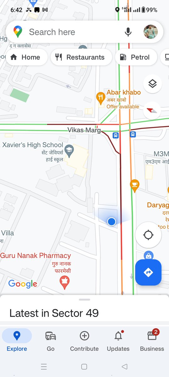 Tarun Gera (@gera_tarun) on Twitter photo A small act of repairing the road, could lead to no traffic here.
Location - St Xavier crossing, Golf Course Extn Road, Gurgaon
<a href="/TrafficGGM/">Gurugram Traffic Police</a>
<a href="/GCXGurugram/">Sec 58-67 Gurugram</a>
<a href="/DC_Gurugram/">DC Gurugram</a>
<a href="/cmohry/">CMO Haryana</a>
<a href="/NHAI_Official/">NHAI</a>
U can make flyovers/expressways across India, but here pls just repair the road. A small act of repairing the road, could lead to no traffic here.
Location - St Xavier crossing, Golf Course Extn Road, Gurgaon
<a href="/TrafficGGM/">Gurugram Traffic Police</a>
<a href="/GCXGurugram/">Sec 58-67 Gurugram</a>
<a href="/DC_Gurugram/">DC Gurugram</a>
<a href="/cmohry/">CMO Haryana</a>
<a href="/NHAI_Official/">NHAI</a>
U can make flyovers/expressways across India, but here pls just repair the road.