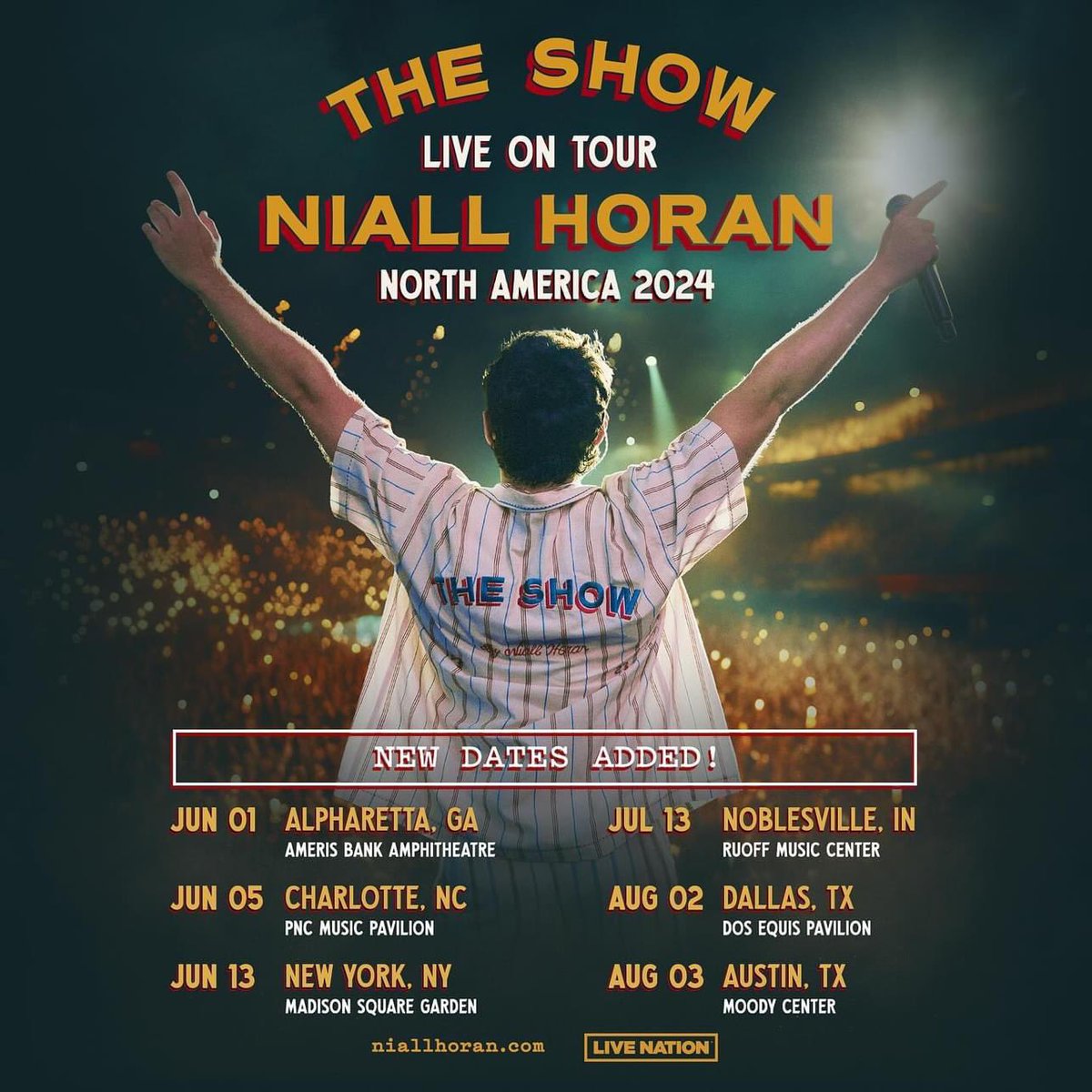 NiallOfficial's tweet photo. Tickets for the newly added US tour dates are on sale now at https://t.co/QD3toWSDy0 ! Can’t wait to see you x https://t.co/G8Dzgpjpqv
