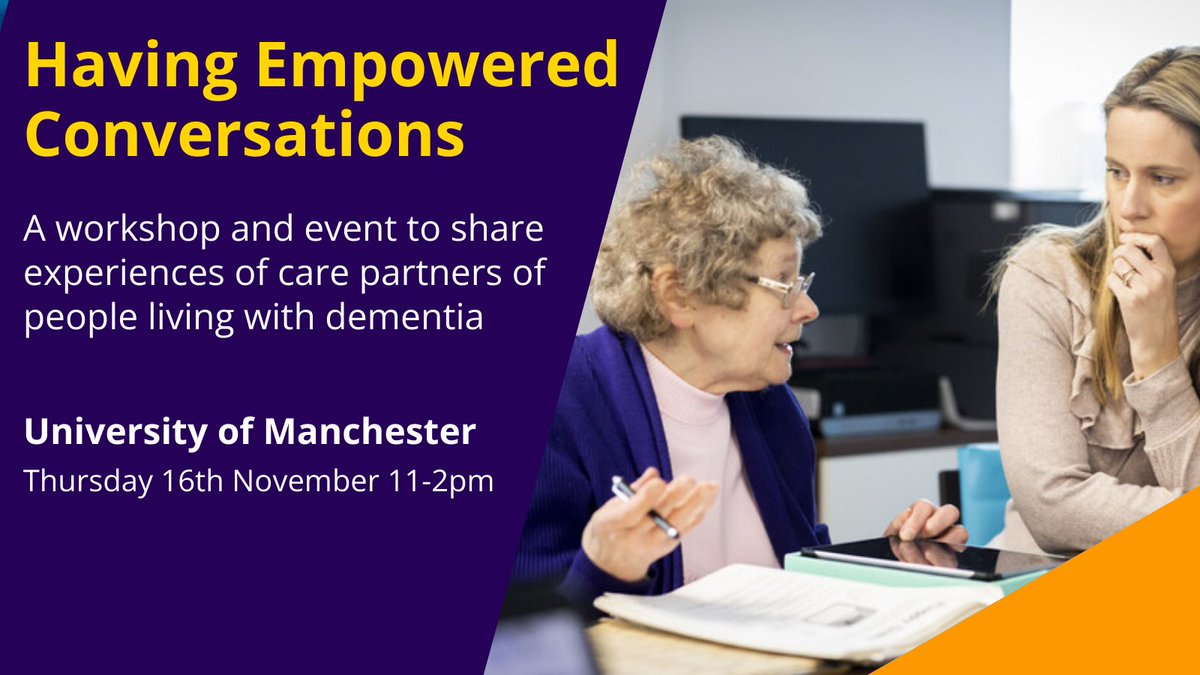 Want to know more about Empowered Conversations? 

Want to hear the results of our latest research? 

Want to find out what happens next...?

Book your place on the Having Empowered Conversations workshop and event University of Manchester, November 16th.

tinyurl.com/Event16Nov