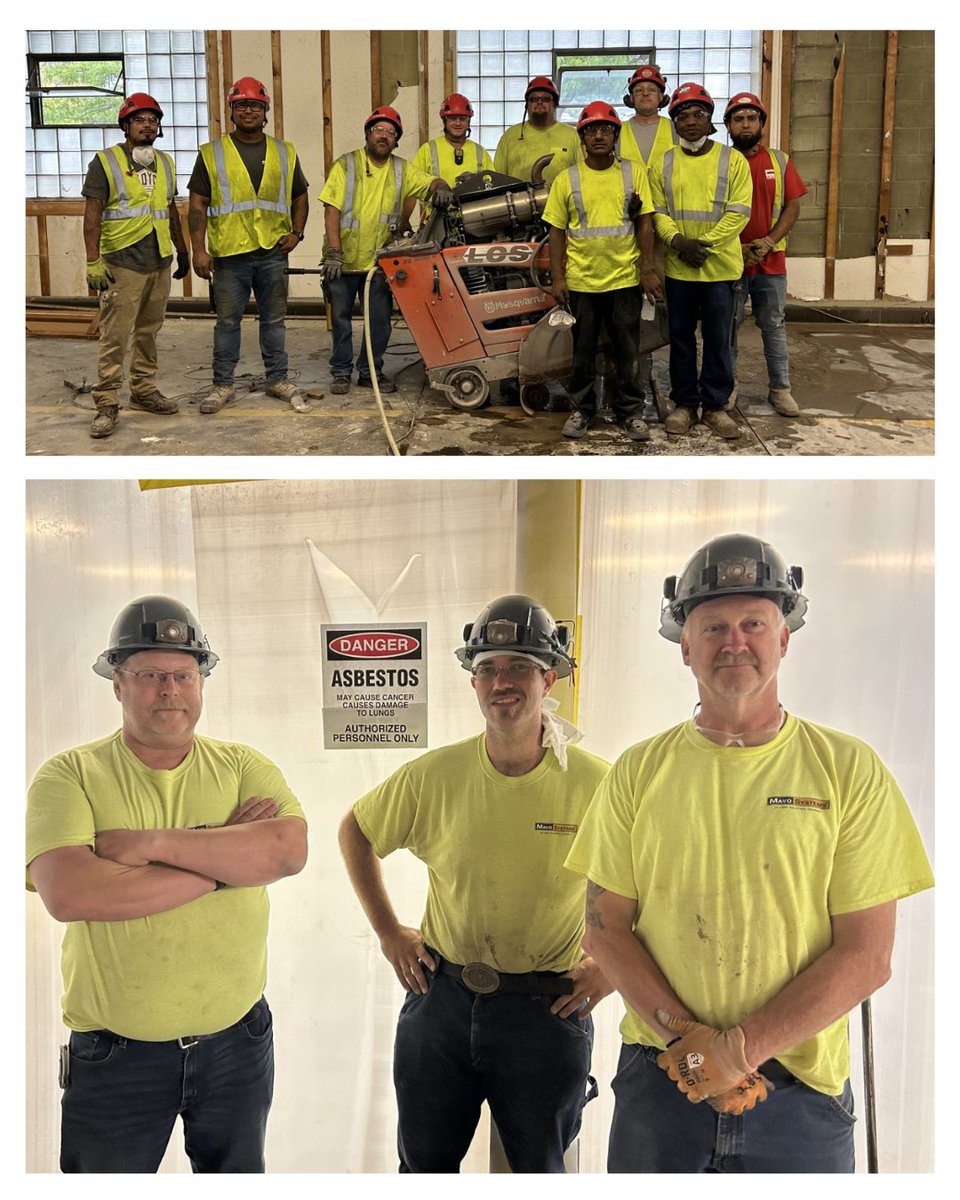 🚧 Demo & asbestos removal started last month on the NEW #LIUNA Local 563 union hall.🔨 Demo work by Lloyds and Asbestos abatement by Mavo Systems. We can't wait to see the new hall come to life! #FeelThePower #LIUNABuilds